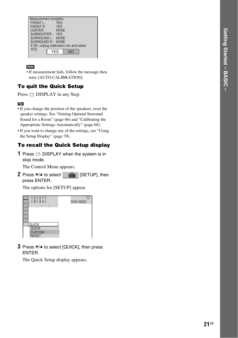 Sony DAV-DZ110 User Manual | Page 21 / 100