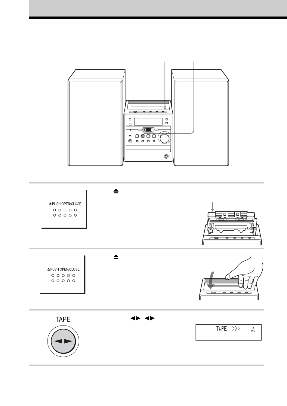 Playing a tape | Sony CMT-A5 User Manual | Page 12 / 96