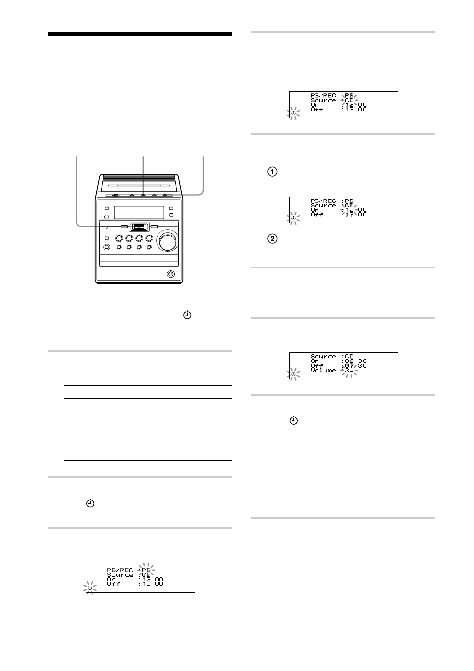 Waking up to music | Sony CMT-A5 User Manual | Page 34 / 96