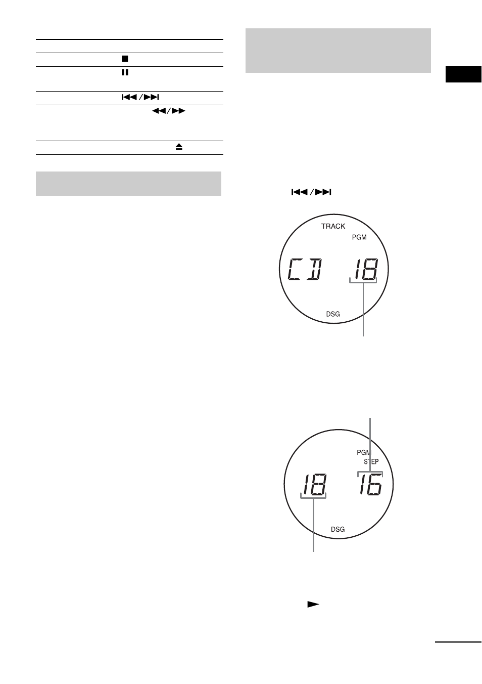 Playing repeatedly, Repeat play, Creating your own program | Program play | Sony CMT-CQ1 User Manual | Page 7 / 24