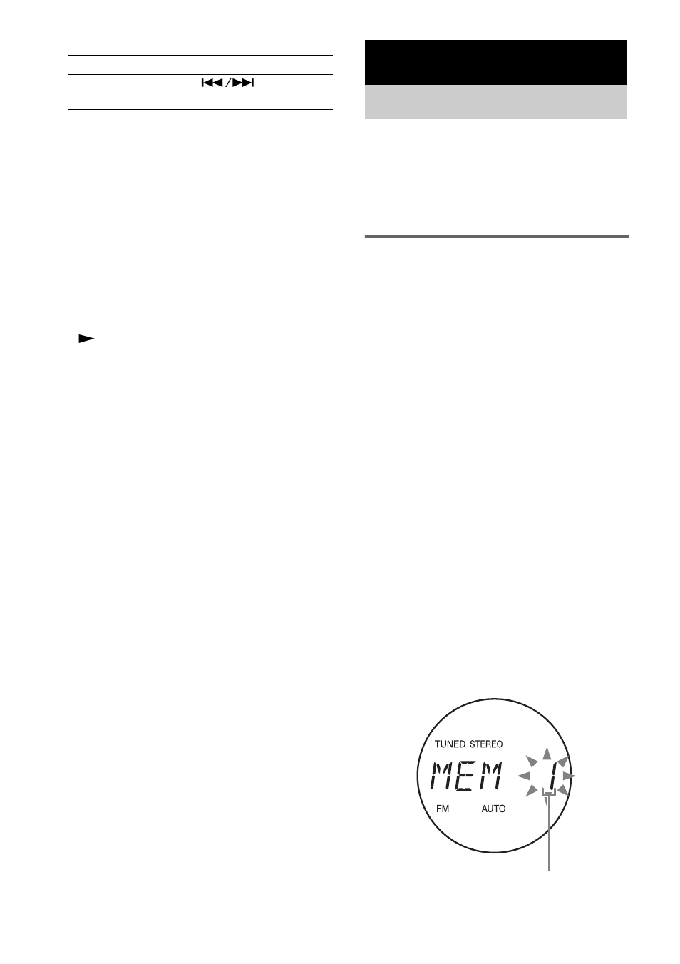 Tuner, Presetting radio stations | Sony CMT-CQ1 User Manual | Page 8 / 24