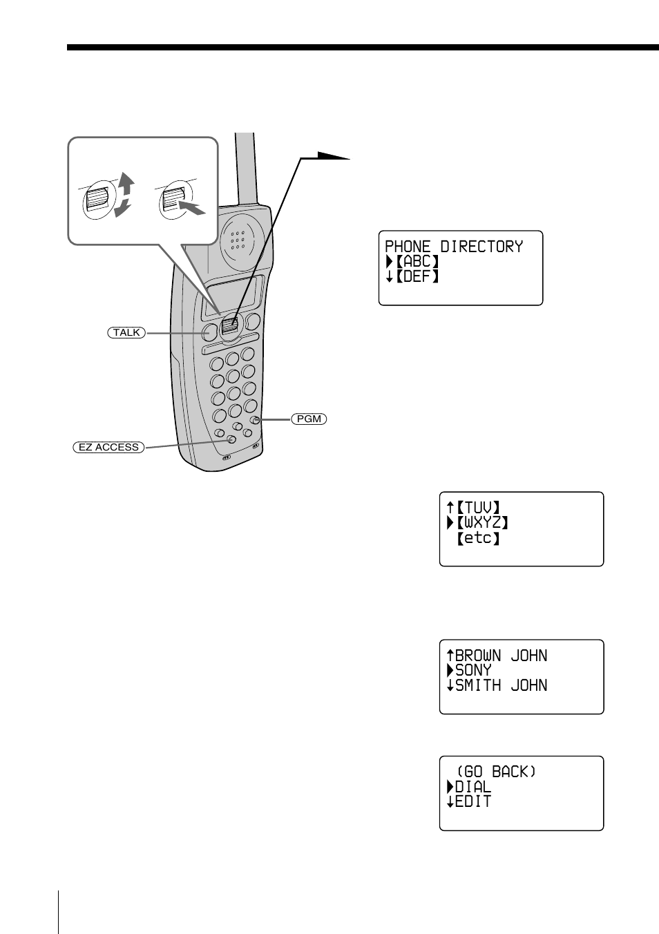 Making calls from the phone directory | Sony SPP-A2770 User Manual | Page 42 / 88