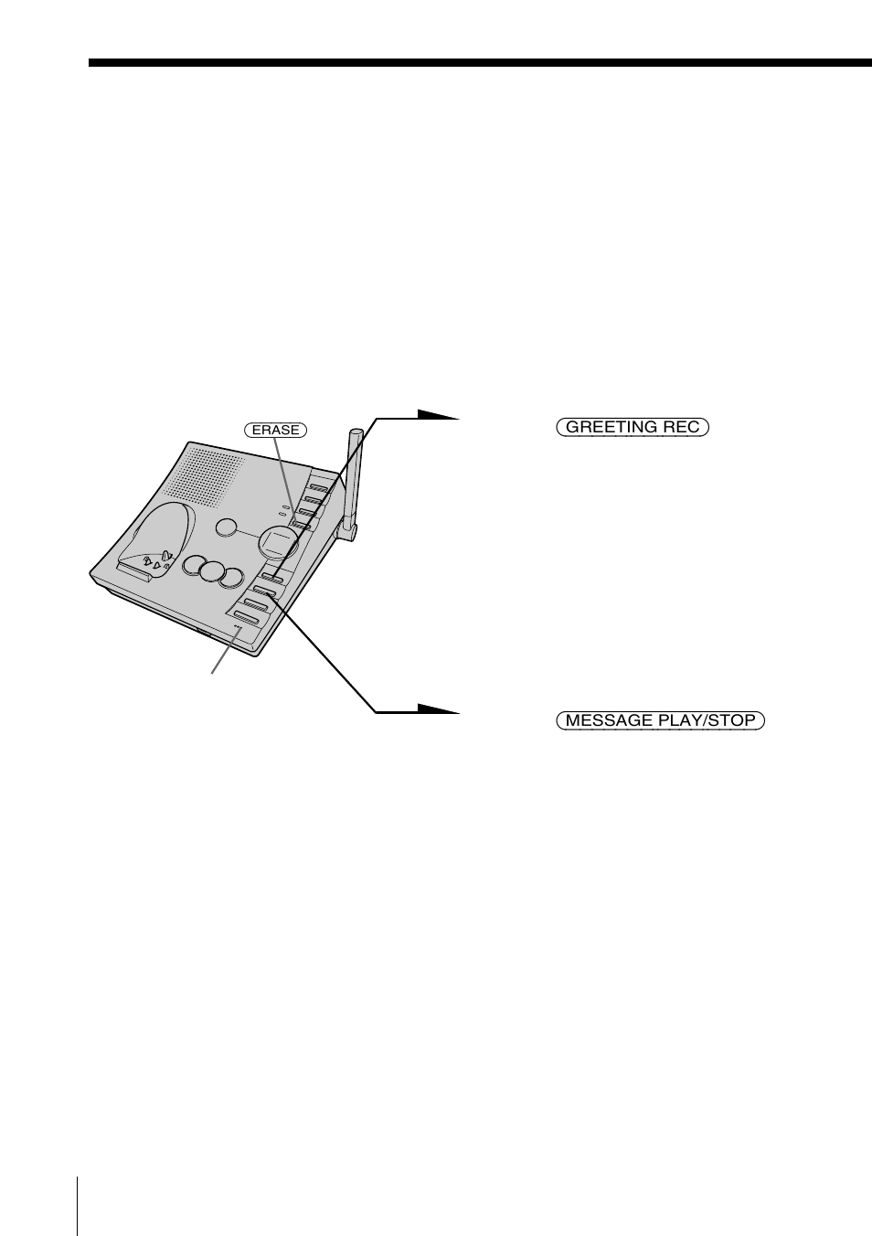 Answering machine features, Preparing the answering machine, Recording the greeting | Sony SPP-A2770 User Manual | Page 52 / 88