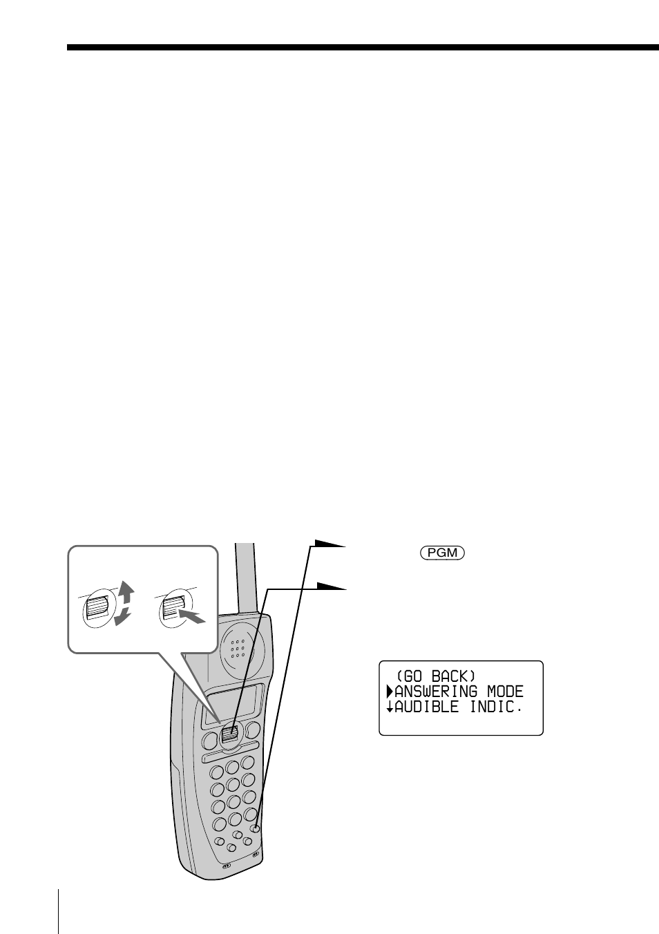 Selecting the answering mode | Sony SPP-A2770 User Manual | Page 56 / 88