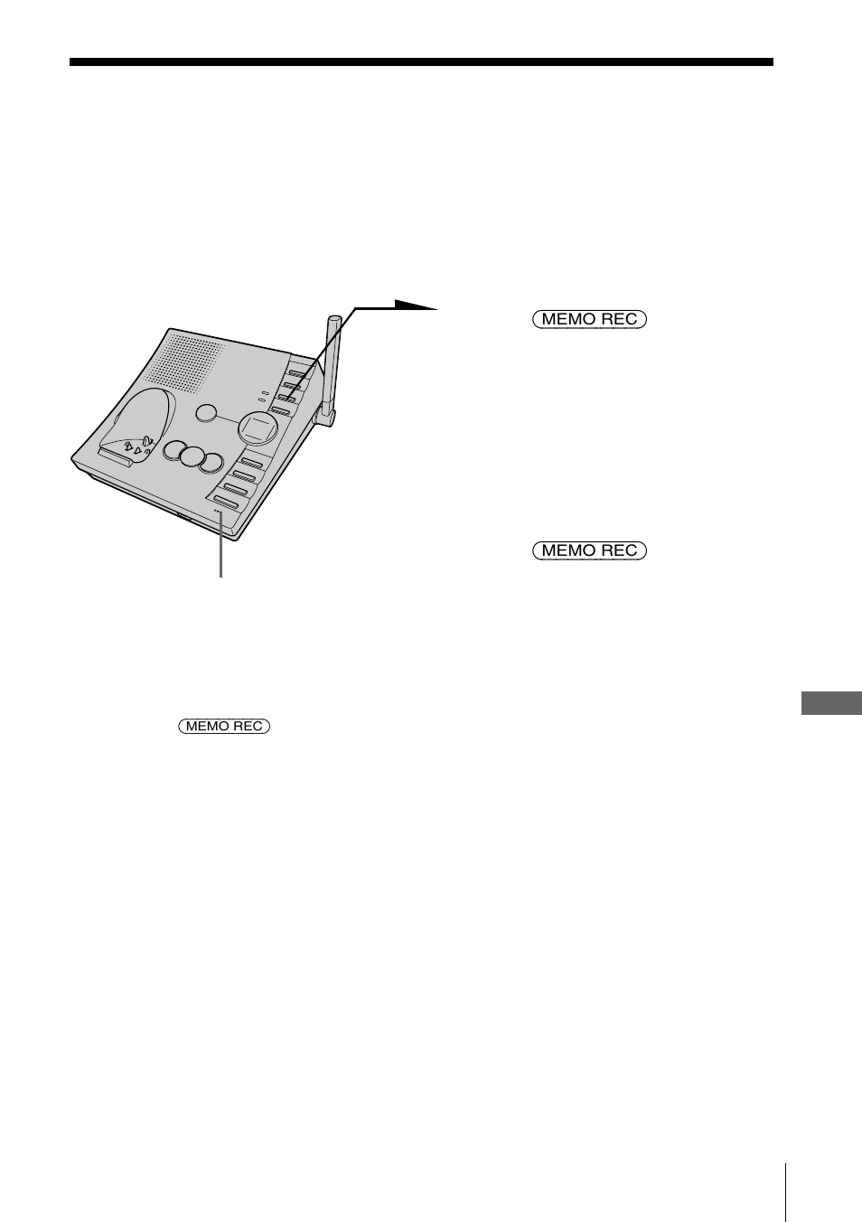 Recording a memo | Sony SPP-A2770 User Manual | Page 65 / 88