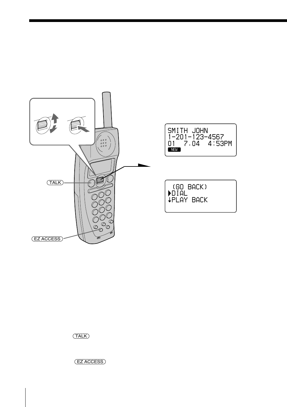 Using the caller id list, Calling back a number from the caller id list | Sony SPP-A2770 User Manual | Page 72 / 88