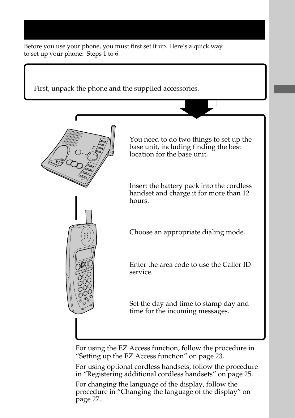 Read this first, Step 2, Step 3 | Step 4, Step 5, Step 6, That’s it, Step 1 | Sony SPP-A2770 User Manual | Page 9 / 88