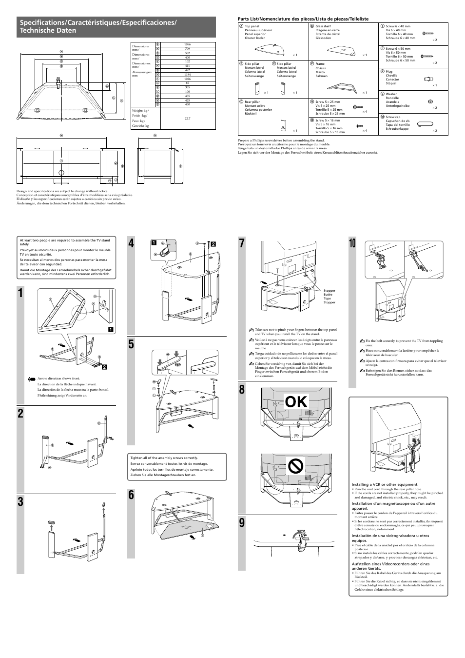 Sony SU-RG11MA User Manual | Page 2 / 2