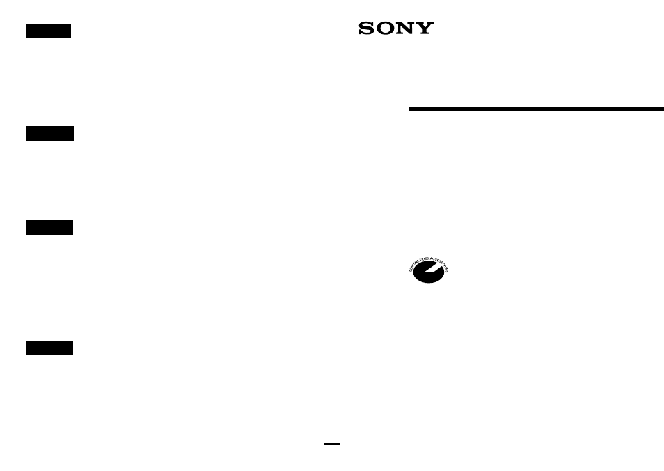 Sony LCM-TRV9 User Manual | 2 pages