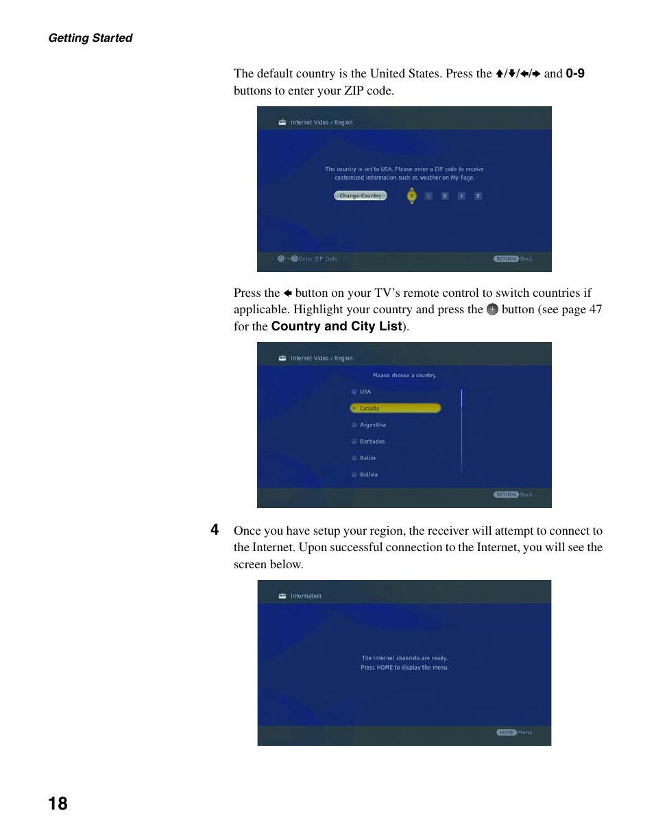 Sony BRAVIA DMX-NV1 User Manual | Page 18 / 54