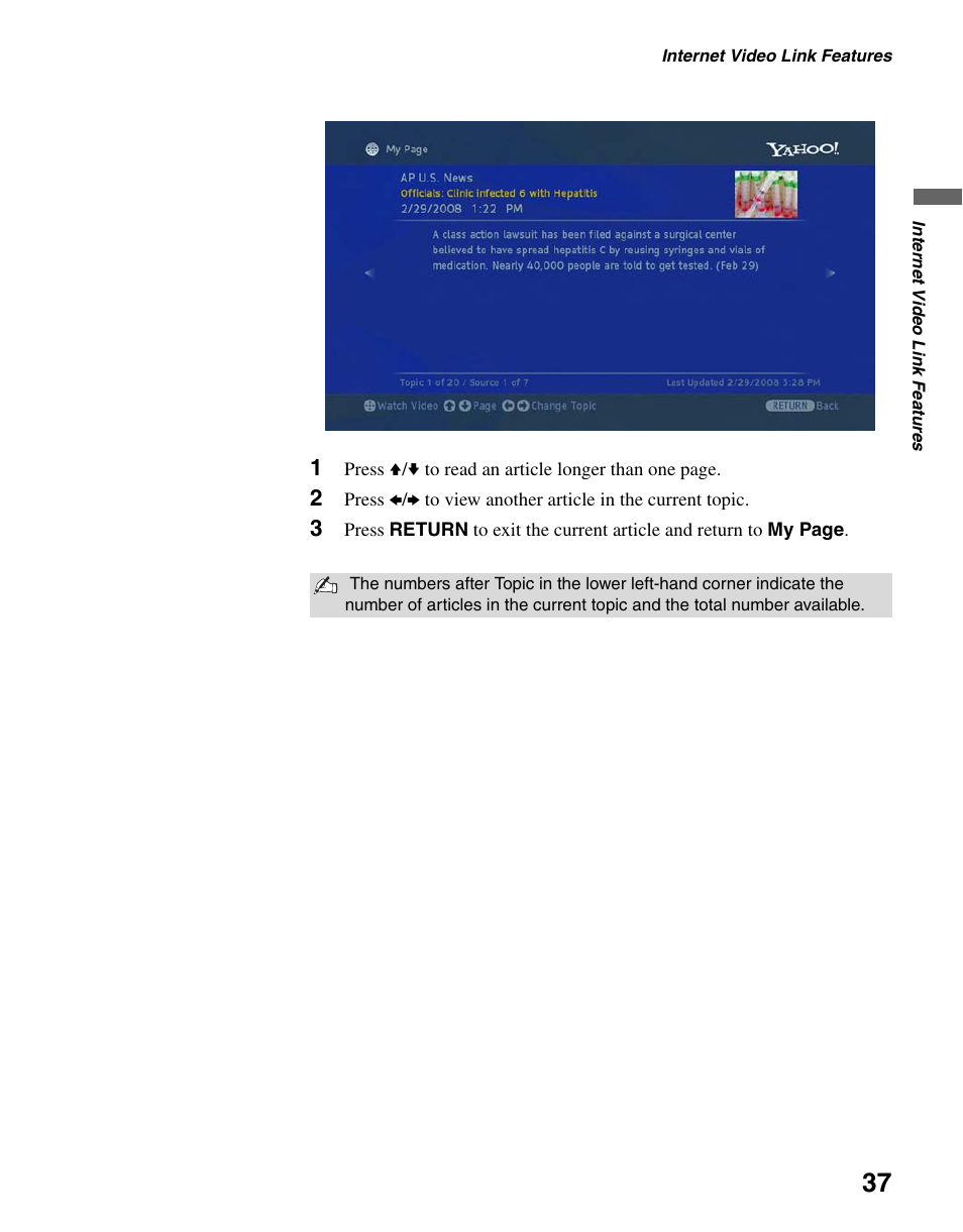 Sony BRAVIA DMX-NV1 User Manual | Page 37 / 54