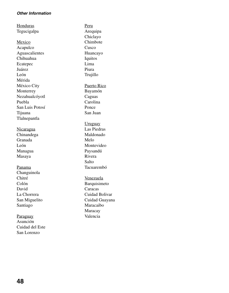 Sony BRAVIA DMX-NV1 User Manual | Page 48 / 54