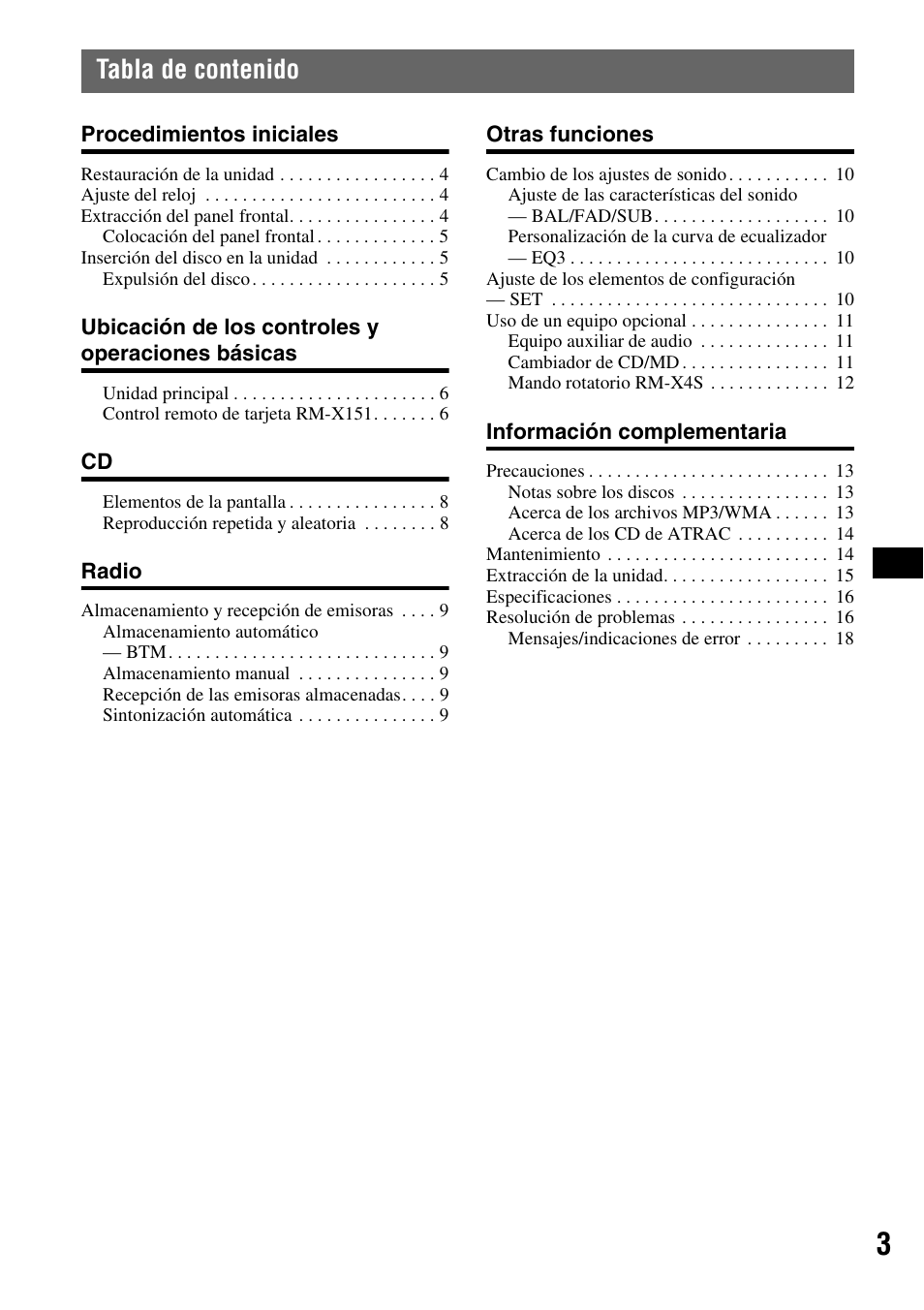 Sony CDX-GT40W User Manual | Page 19 / 36