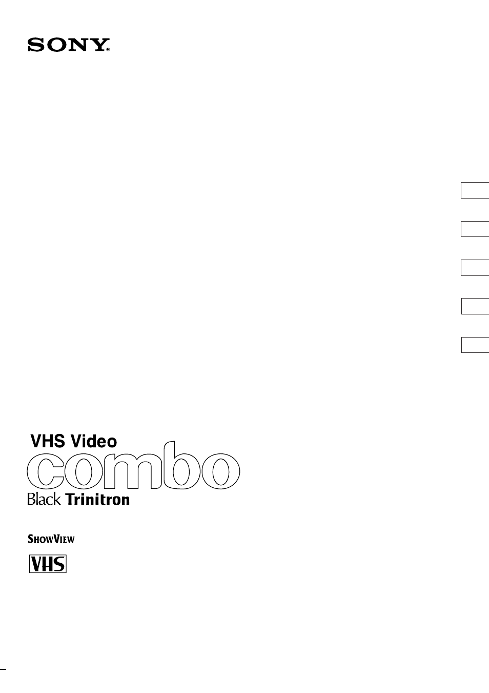 Sony Trinitron KV-21V4D User Manual | 232 pages