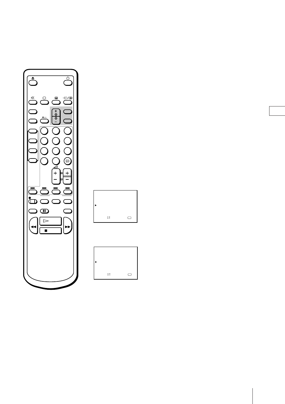 Manual fine-tuning, Press menu to display the main menu, Repeat steps 4 to 6 to fine-tune other channels | Press menu to go back to the original screen | Sony Trinitron KV-21V4D User Manual | Page 11 / 232