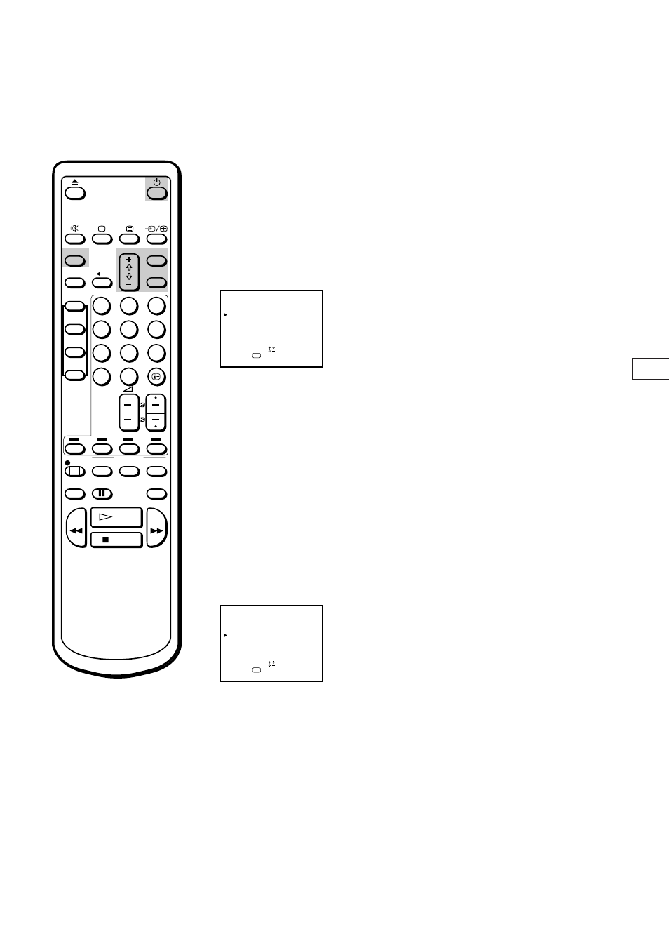 Appuyez sur menu pour revenir à l’écran initial | Sony Trinitron KV-21V4D User Manual | Page 127 / 232