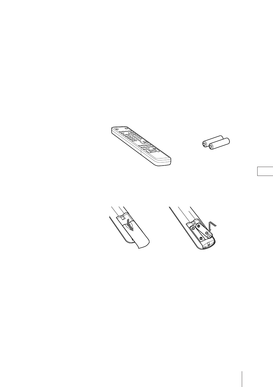 Stap 1 — voorbereiding, Bijgeleverde accessoires controleren, Batterijen in afstandsbediening doen | Sony Trinitron KV-21V4D User Manual | Page 142 / 232