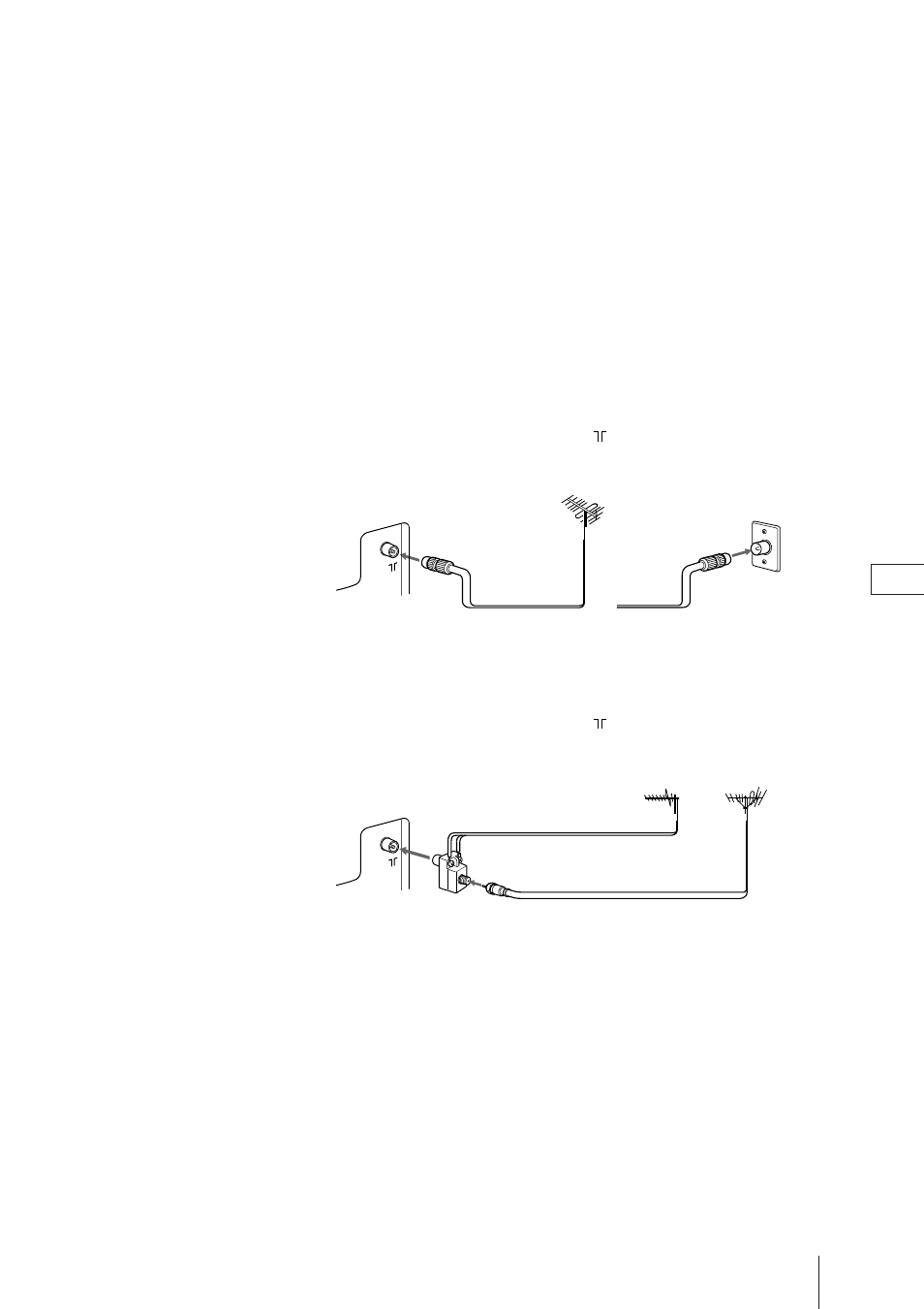 Stap 2 — de antenne aansluiten, Een buitenantenne aansluiten, Vhf- en uhf-antenne aansluiten | Sony Trinitron KV-21V4D User Manual | Page 143 / 232