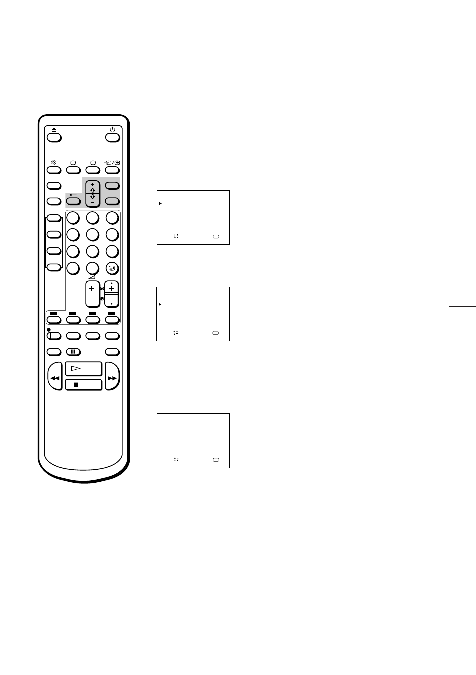 Automatisch kanalen instellen, Druk op menu om het hoofdmenu af te beelden | Sony Trinitron KV-21V4D User Manual | Page 145 / 232