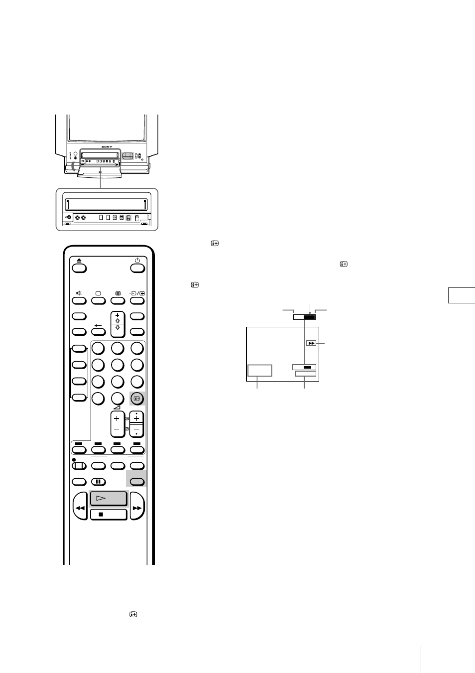 Afspelen automatisch herhalen, Scherminformatie afbeelden, Bandteller op nul zetten | Sony Trinitron KV-21V4D User Manual | Page 162 / 232