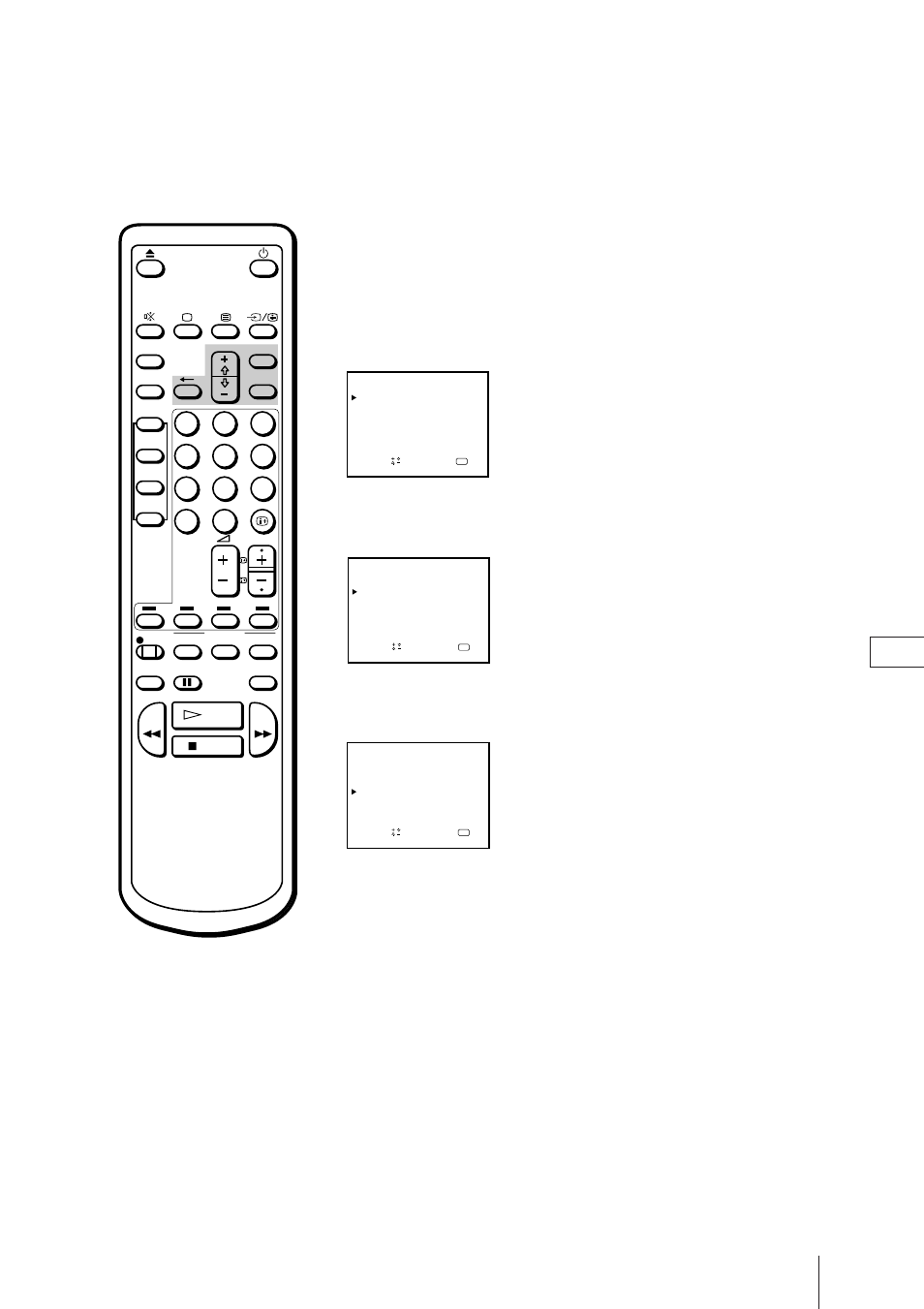 Förinställa kanaler manuellt, Tryck på menu för att visa huvudmenyn | Sony Trinitron KV-21V4D User Manual | Page 192 / 232