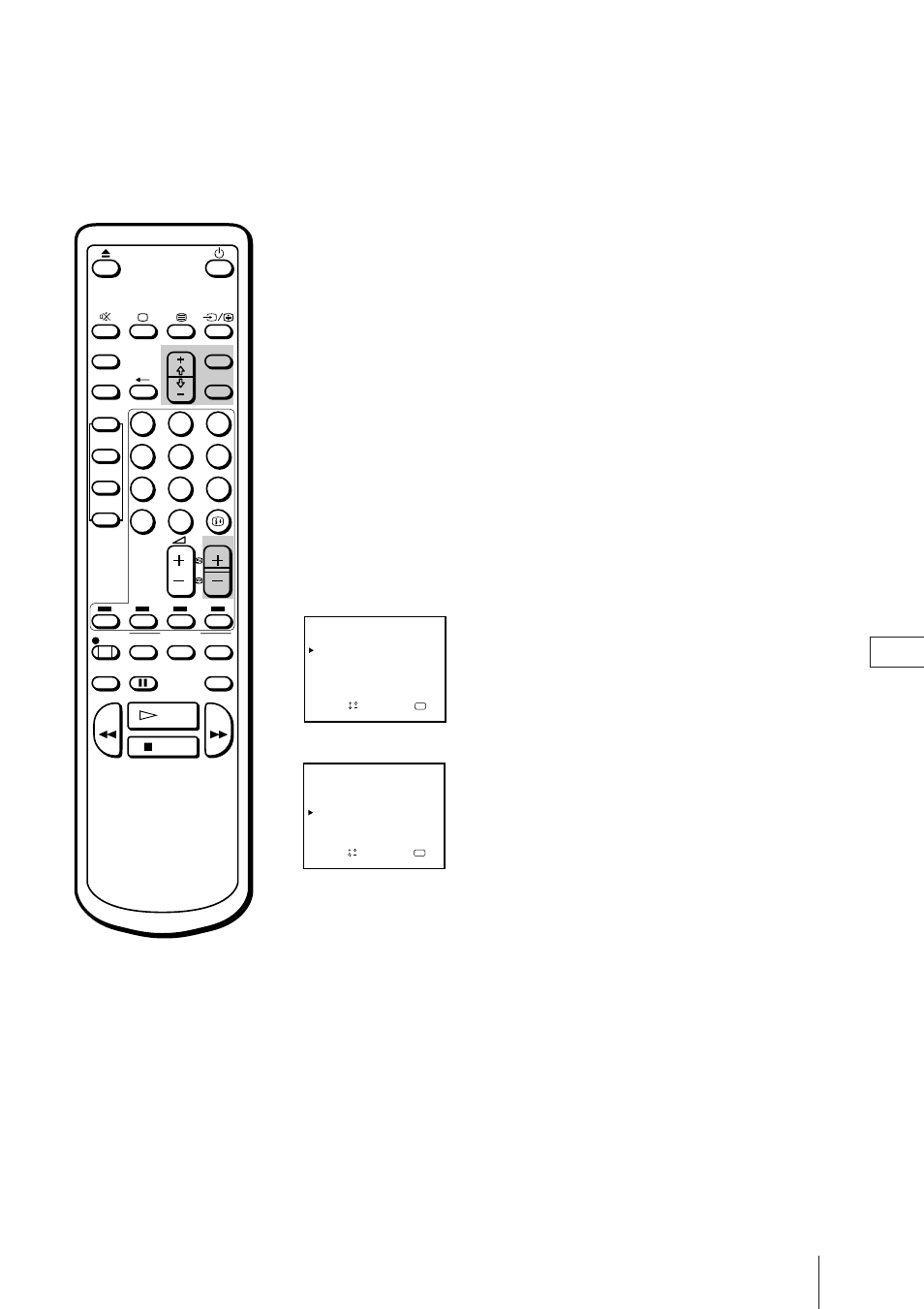 Hoppa över programpositioner, Tryck på menu för att visa huvudmenyn | Sony Trinitron KV-21V4D User Manual | Page 193 / 232