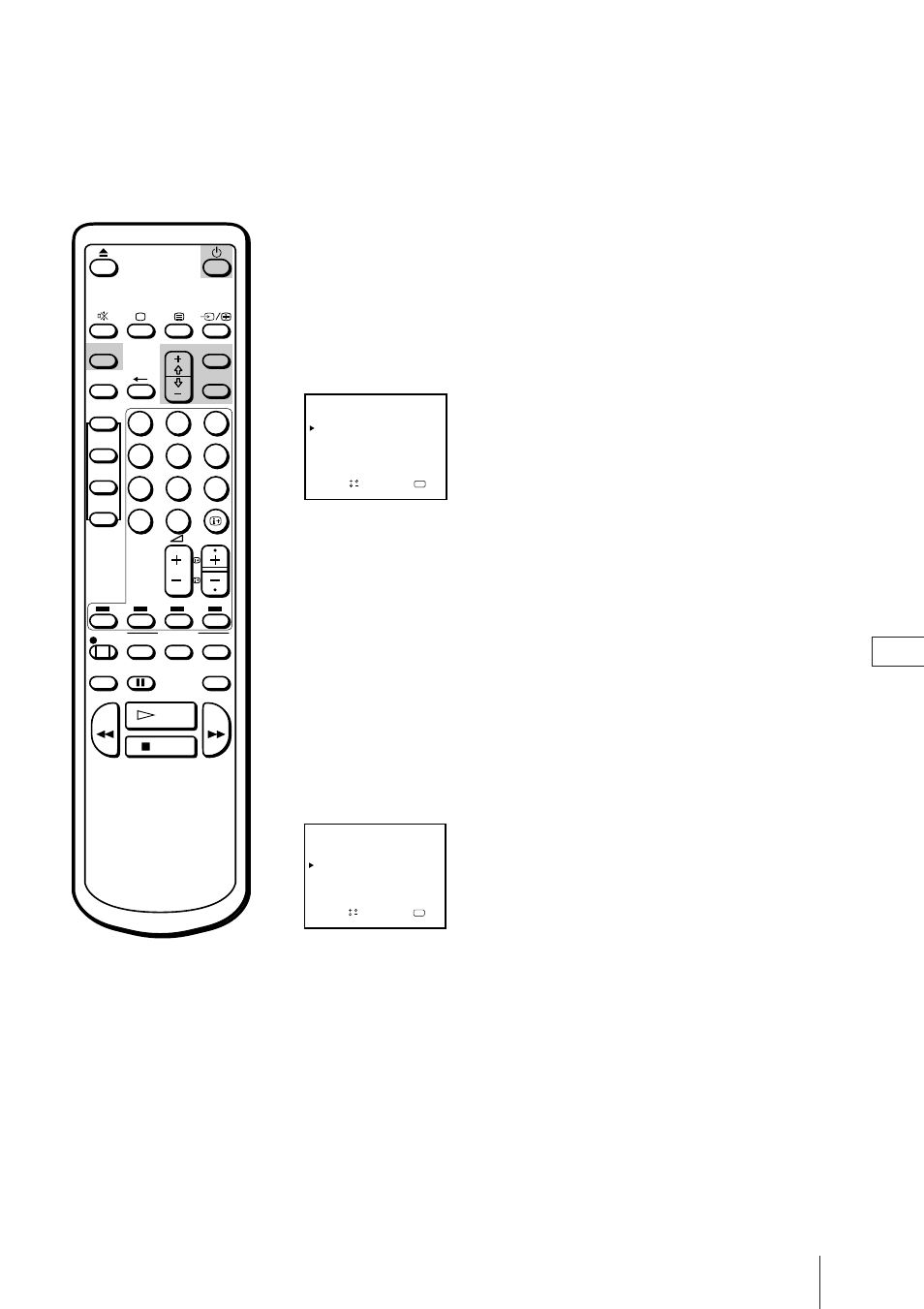 Sätta på tv/videon vid önskad tid — med timer, Tryck på menu för att visa huvudmenyn, Tryck på menu för att återgå till ursprungsskärmen | Sony Trinitron KV-21V4D User Manual | Page 219 / 232