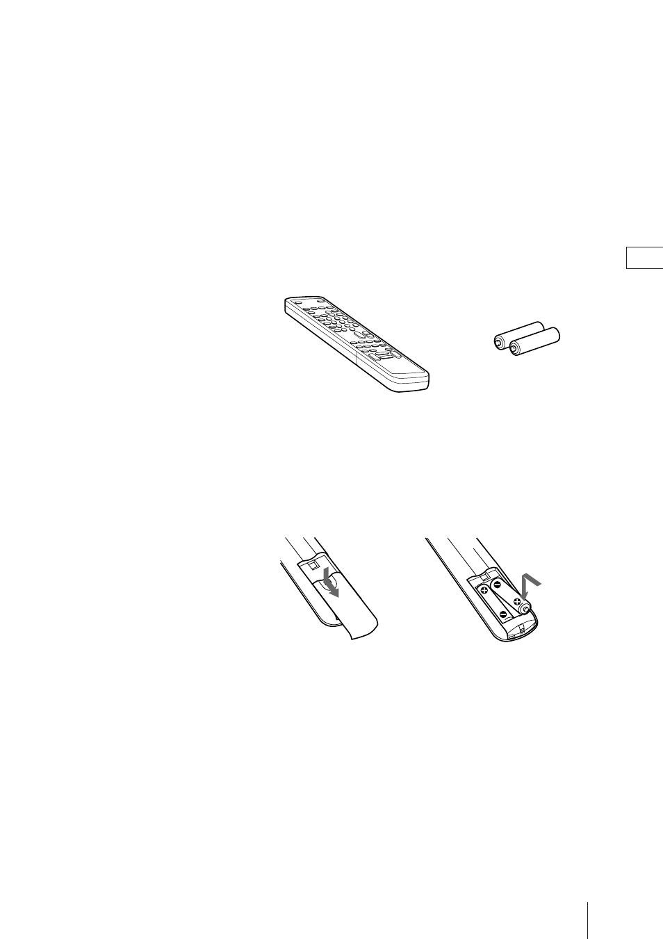 Step 1 — preparation, Checking the supplied accessories, Inserting batteries into the remote commander | Sony Trinitron KV-21V4D User Manual | Page 4 / 232