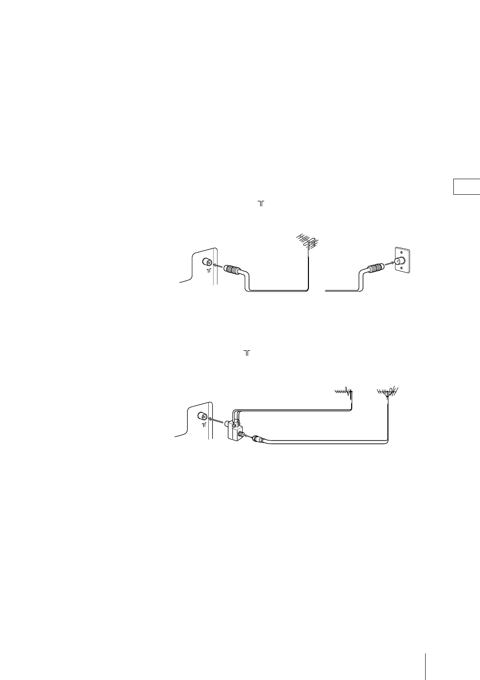 Step 2 — connecting the aerial, Connecting an outdoor aerial | Sony Trinitron KV-21V4D User Manual | Page 5 / 232