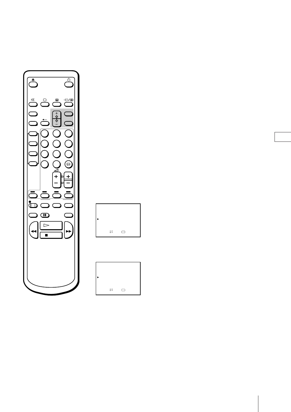 Manuelles feinabstimmen eines senders, Menu drücken, um das hauptmenü einzublenden | Sony Trinitron KV-21V4D User Manual | Page 57 / 232