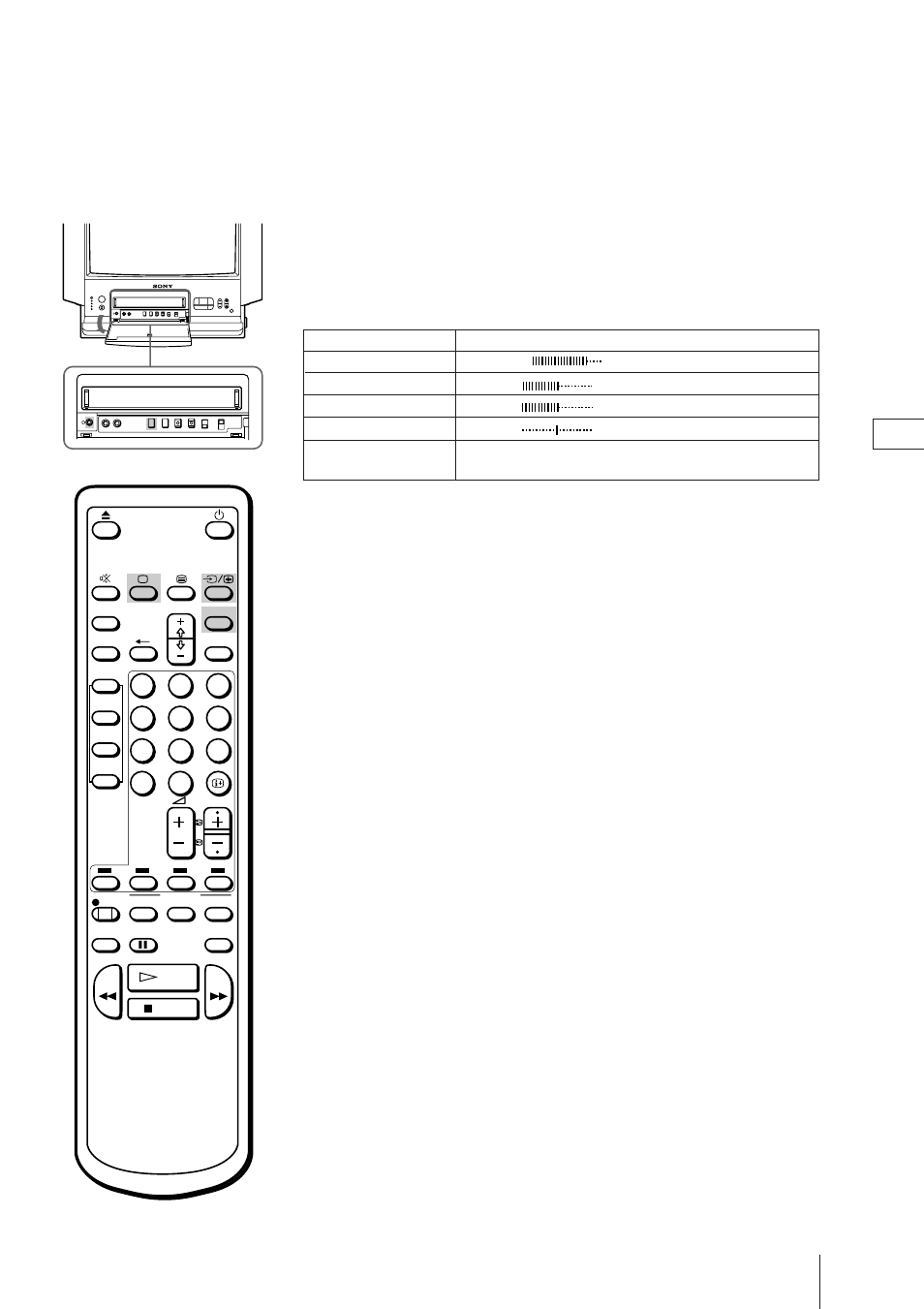 Anschauen des videobildes (videoeingangsbetrieb), Anschluß von kopfhörern | Sony Trinitron KV-21V4D User Manual | Page 65 / 232