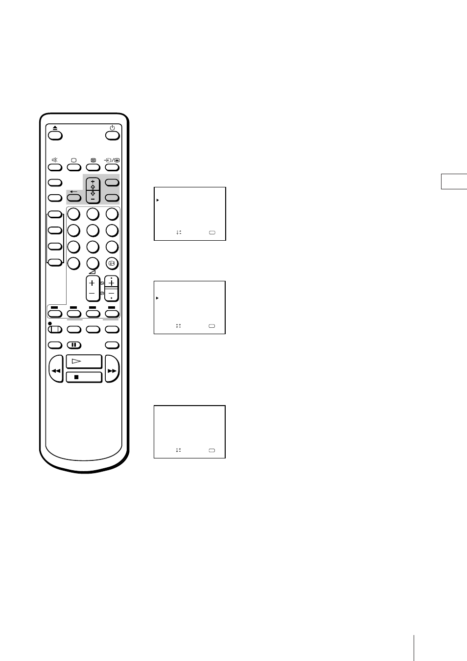 Presetting channels automatically, Press menu to display the main menu | Sony Trinitron KV-21V4D User Manual | Page 7 / 232