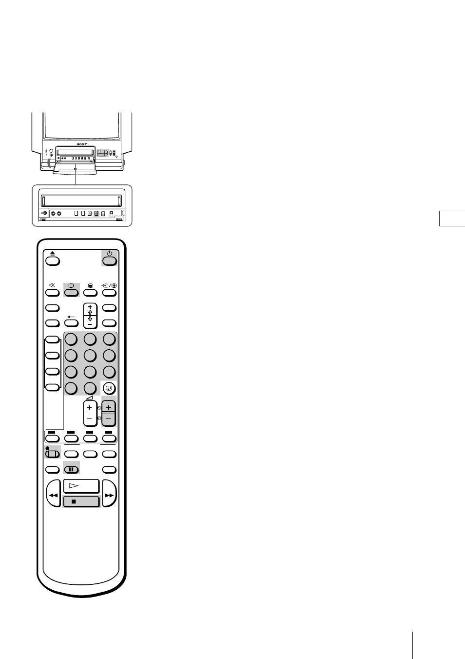 Aufnahme von tv-programmen, Aufnehmen von tv-programmen, Aufnahme bei ausgeschaltetem tv- gerät | Beenden der aufnahme, Kurzes unterbrechen der aufnahme | Sony Trinitron KV-21V4D User Manual | Page 71 / 232