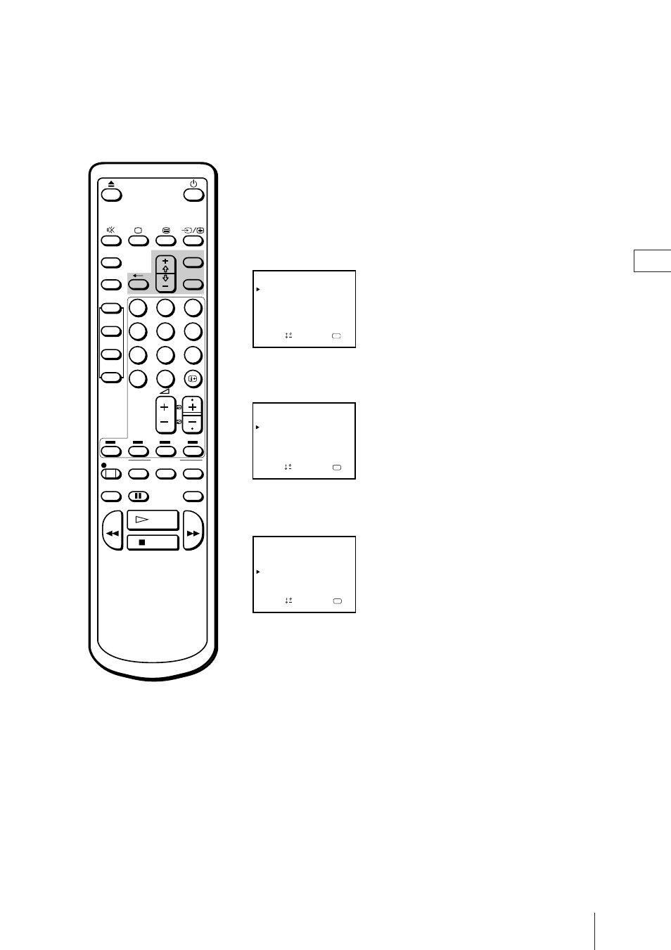 Presetting channels manually, Press menu to display the main menu, Repeat steps 4 and 5 to preset other channels | Sony Trinitron KV-21V4D User Manual | Page 8 / 232