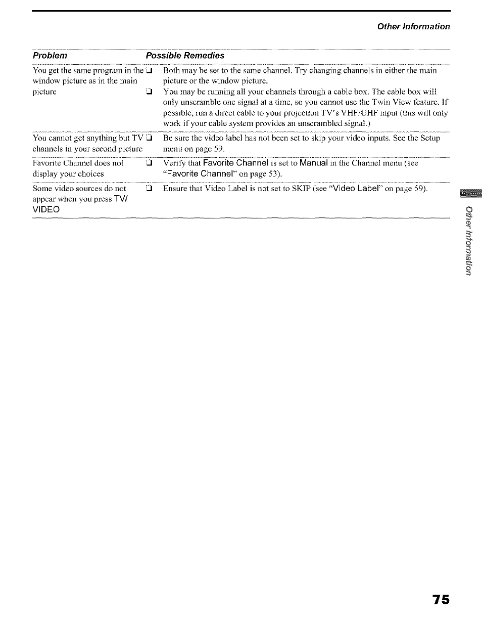 Sony KP 51HW40 User Manual | Page 75 / 81