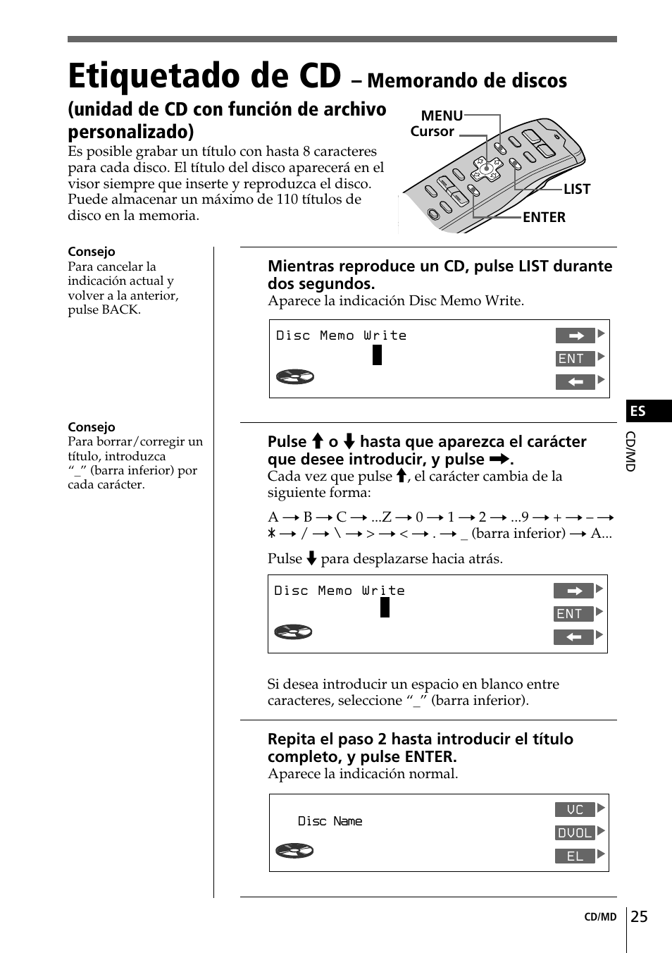 Etiquetado de cd, Sonypops cd1 | Sony CDX-C90R User Manual | Page 109 / 170