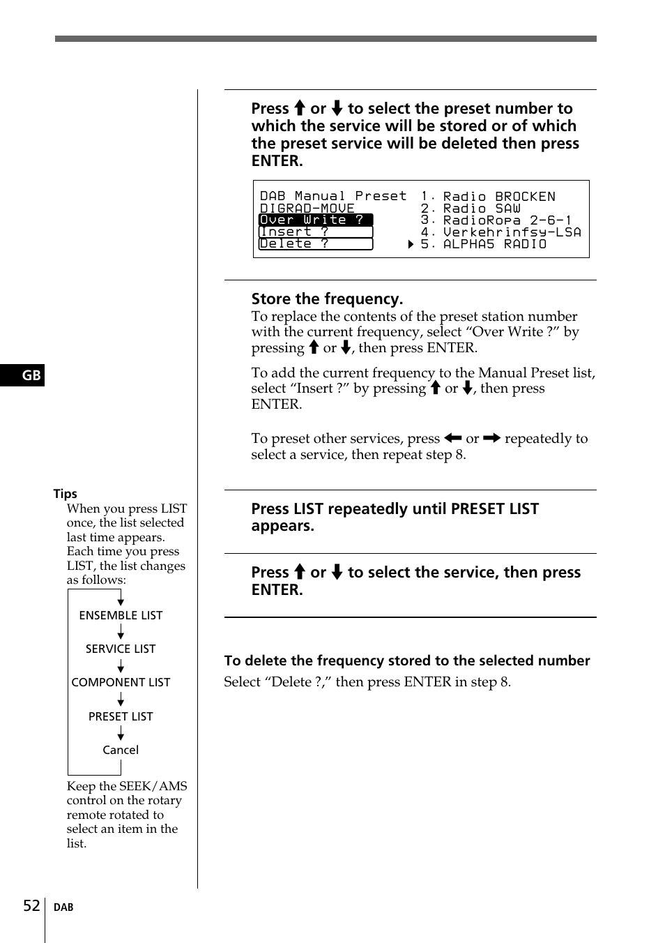 Sony CDX-C90R User Manual | Page 52 / 170