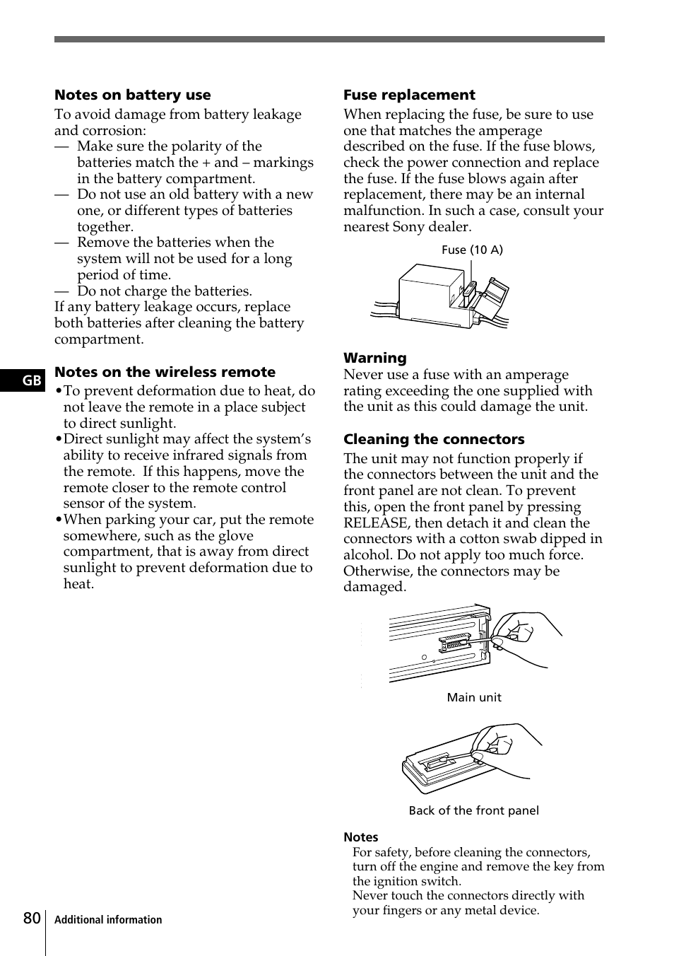 Sony CDX-C90R User Manual | Page 80 / 170