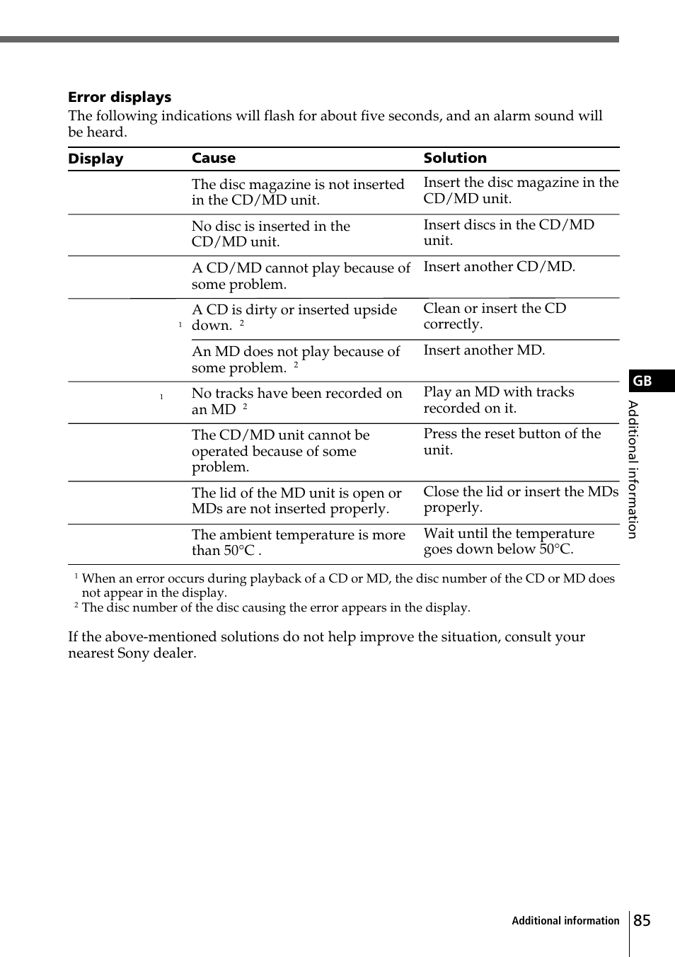 Sony CDX-C90R User Manual | Page 85 / 170