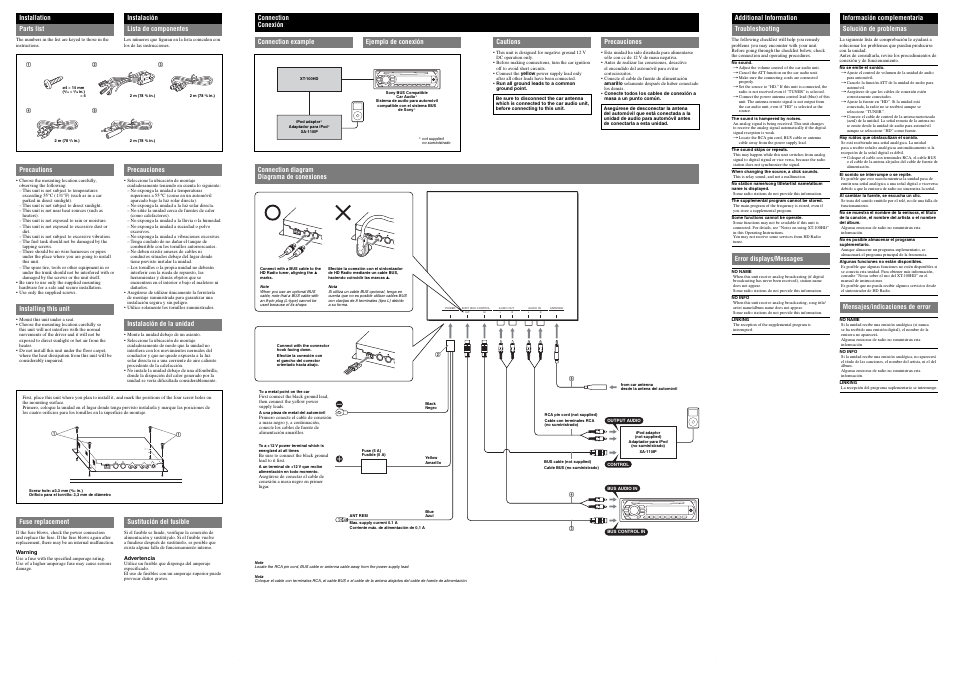 Sony HD RADIO XT-100HD User Manual | Page 2 / 2