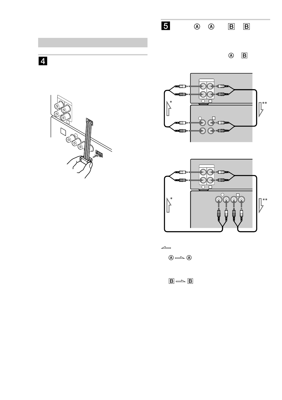 Connection to the dhc-md333 4, Hooking up the system (continued) | Sony TC-TX373 User Manual | Page 6 / 16