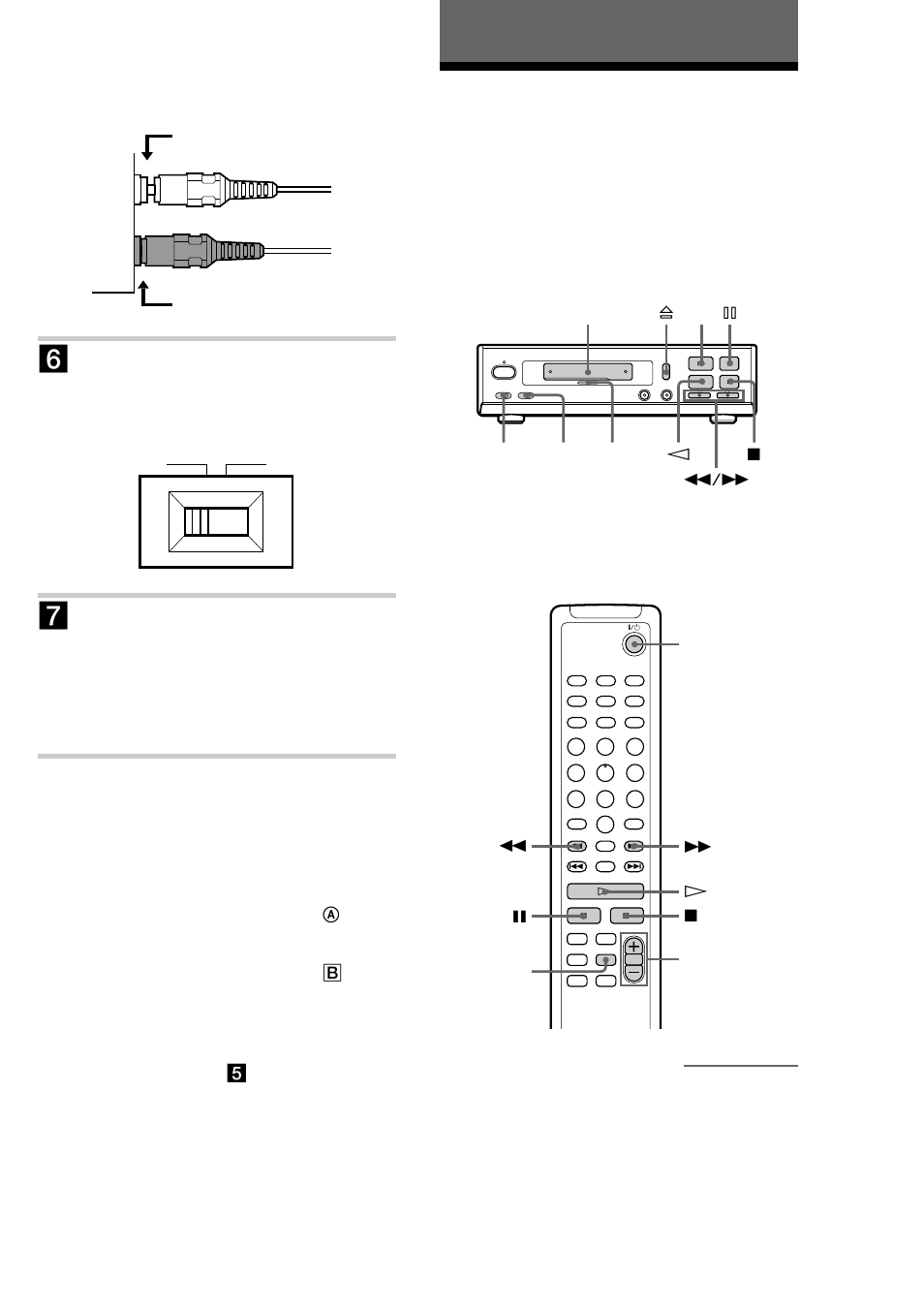 Operations, Playing a tape | Sony TC-TX373 User Manual | Page 7 / 16