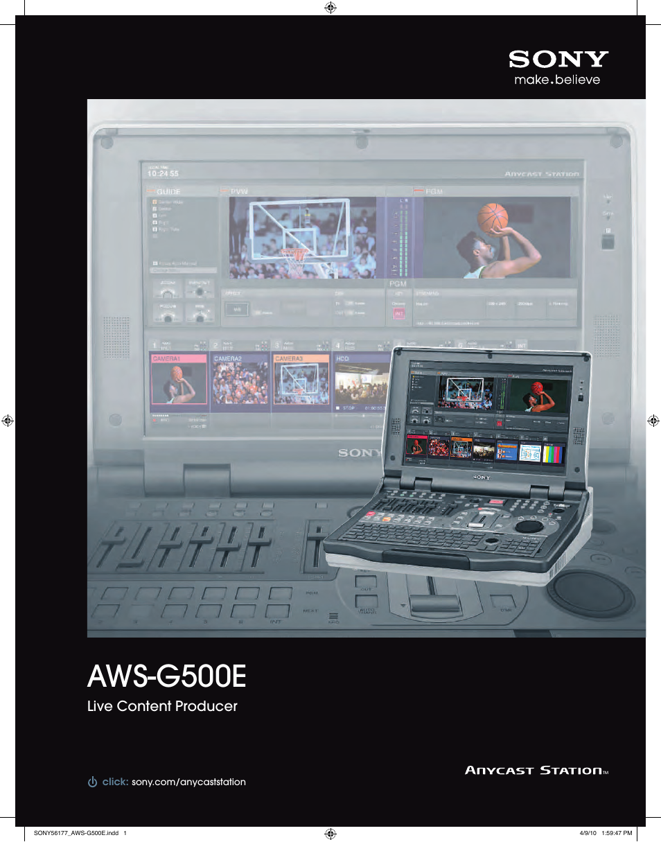 Sony AWS-G500E User Manual | 12 pages
