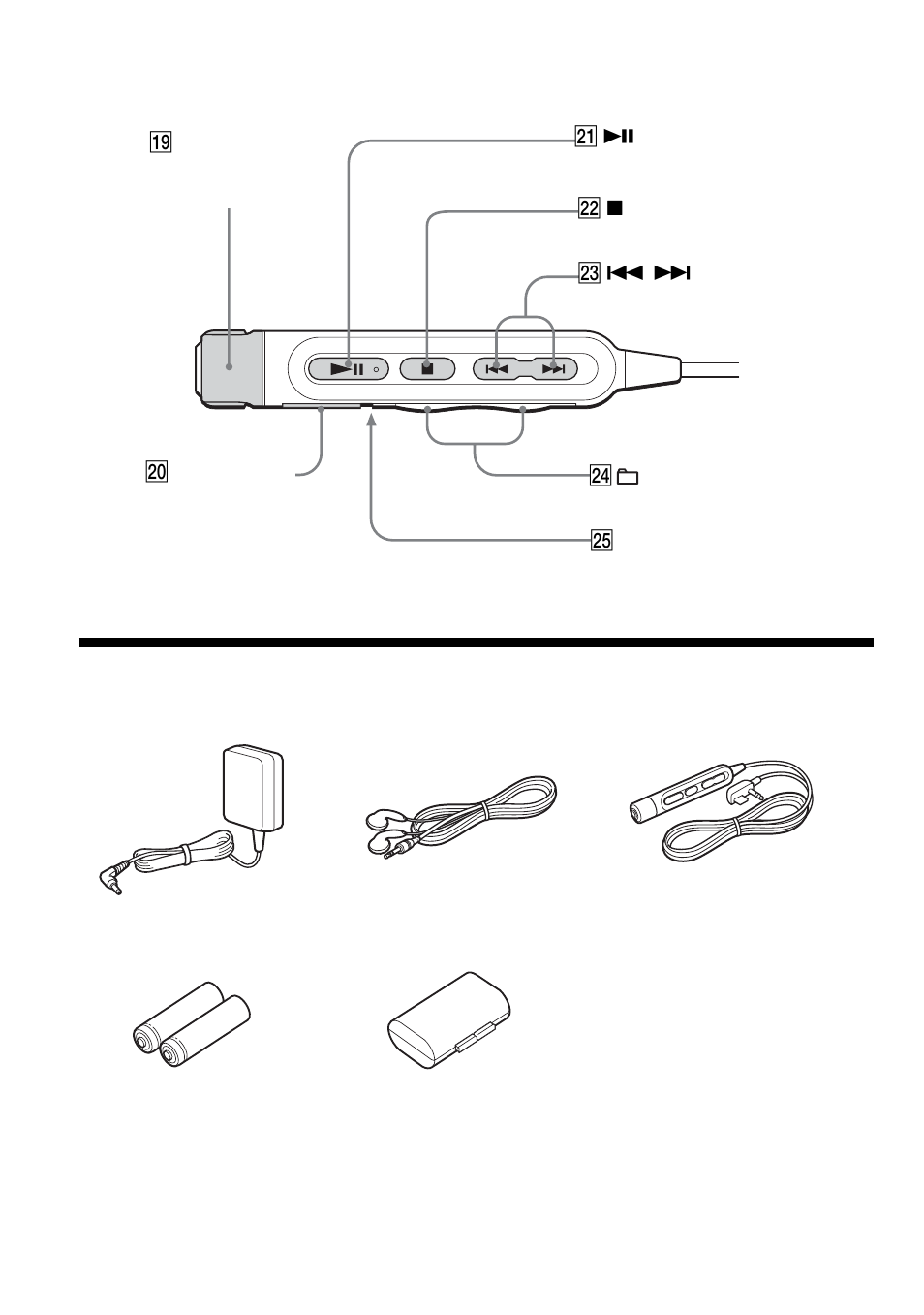 Checking the supplied accessories | Sony D-NE715 User Manual | Page 10 / 104