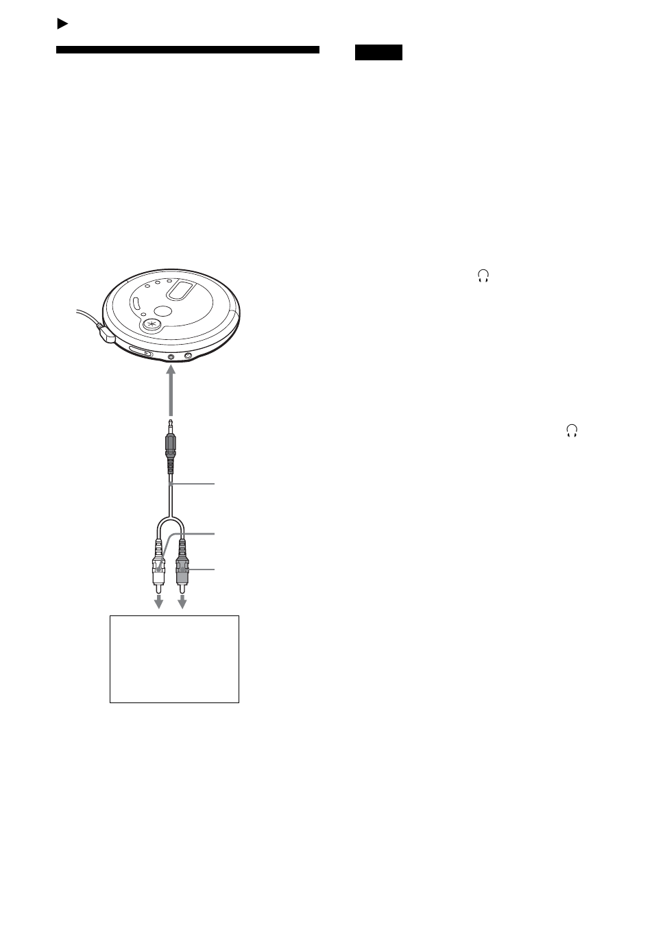 Conexión del reproductor de cd, Conexión de un sistema estéreo | Sony D-NE715 User Manual | Page 60 / 104