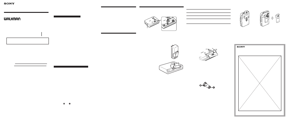 Sony WM-FX373 User Manual | 2 pages