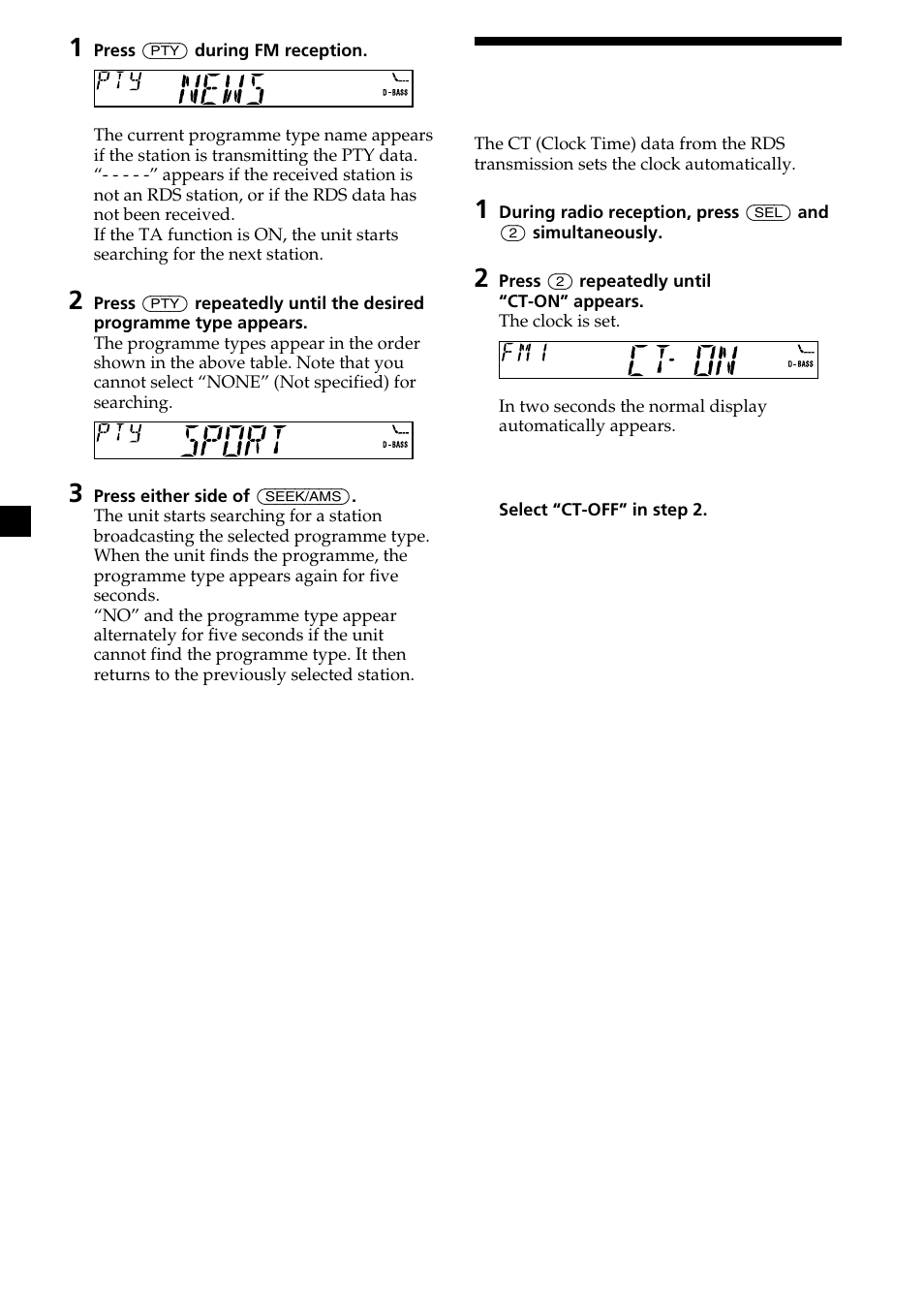 14 setting the clock automatically | Sony XR-L200 User Manual | Page 14 / 112