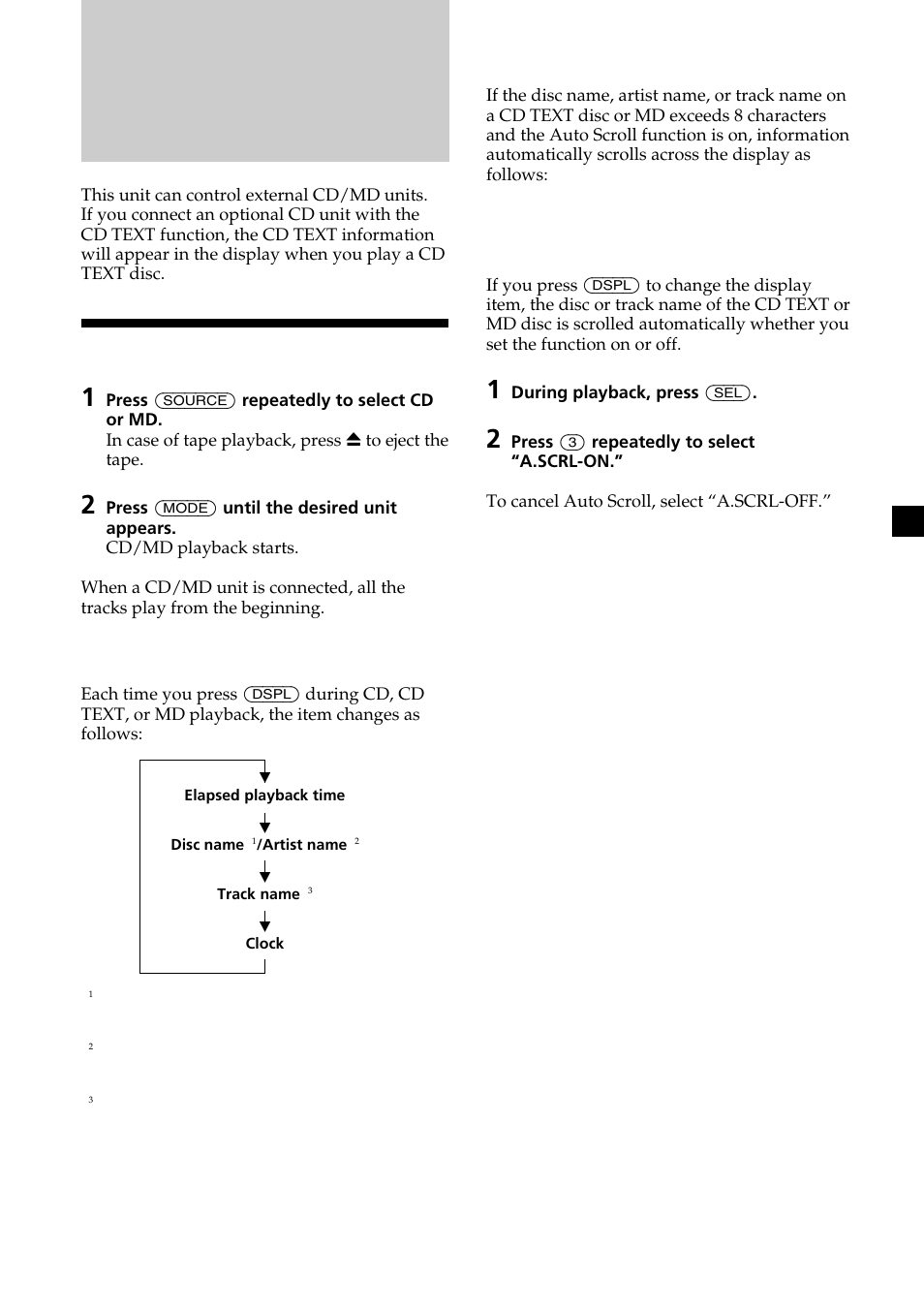 Cd/md unit, Playing a cd or md | Sony XR-L200 User Manual | Page 17 / 112