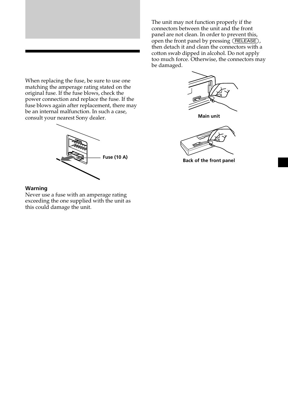 Additional information, Maintenance | Sony XR-L200 User Manual | Page 19 / 112