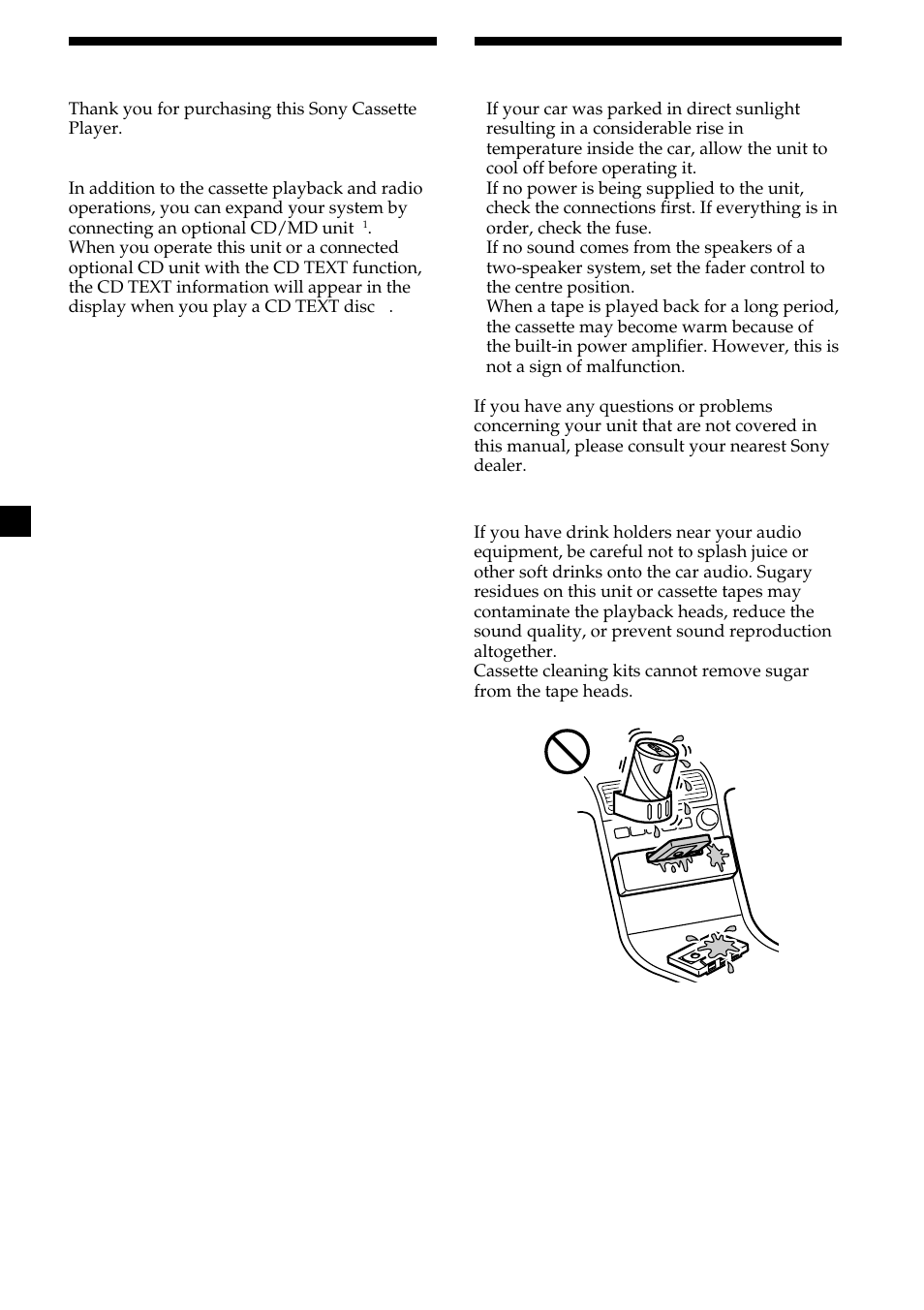 2welcome, Precautions | Sony XR-L200 User Manual | Page 2 / 112